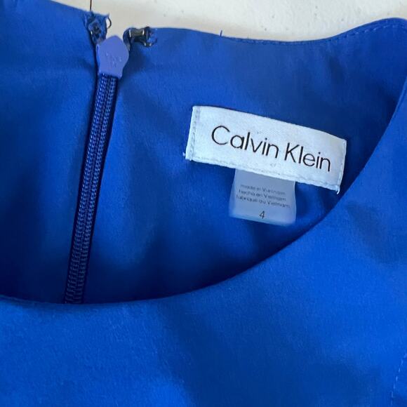 Calvin Klein Blue A-Line Dress Size 4 - Picture 3 of 13